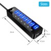 Powered USB Hub 3.0, Atolla 7-Port USB Data Hub Splitter