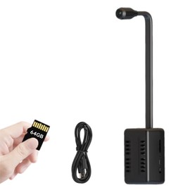 EBTOOLS Cámara Espía, Cámara de Seguridad WiFi Inalámbrica, 1080P HD Mini Cámara, Gran Angular de 145 Grados, Detección de Movimiento, Grabación en Bucle, Cámara Pequeña para Niñera (64GB)