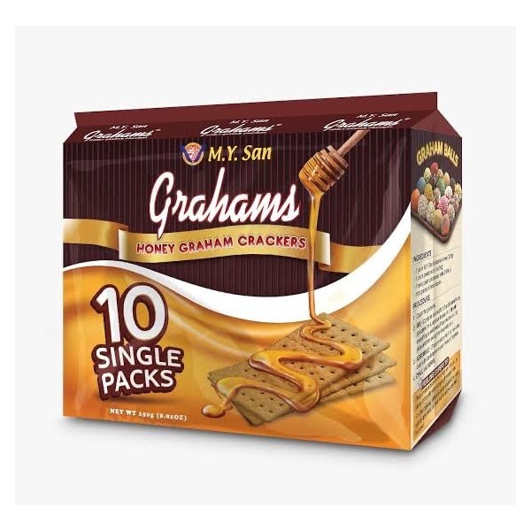 Graham Honey Crackers, 0.9 oz (25 g) x 10 Pack x 2, Includes Graham HONEY CRACKERS AVITAZ Original Hot Towel
