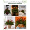 16Pcs 25'' Christmas Greenery with Red Berries,Artificial Pine Branches, Artificial