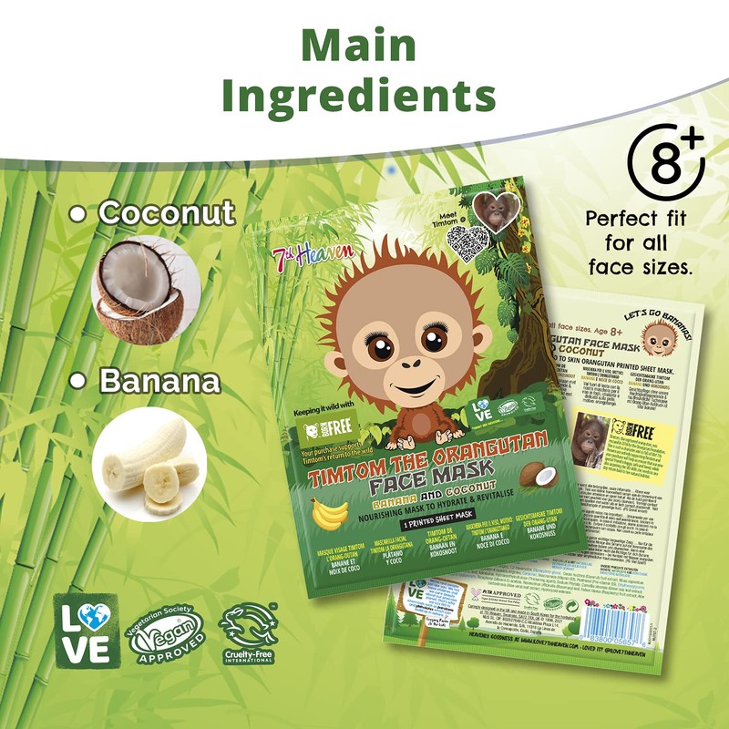 MONTAGNE JEUNESSE Mascarilla Facial Tela Orange Platano Y Coco