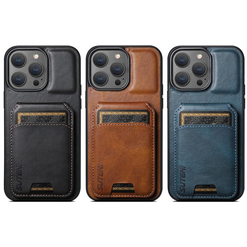 [通拓商品]适用iPhone15Pro苹果14插卡手机壳三星S23U支架A54谷歌索尼皮套 蓝色 iPhone13