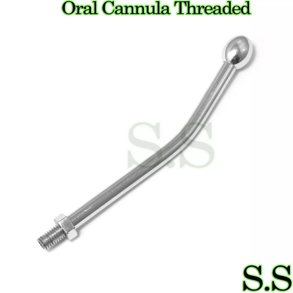 S.S Oral Cannula Threaded Veterinary Instruments