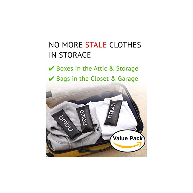 bmbu Charcoal Shoe Deodorizers - Natural Odor Eliminators