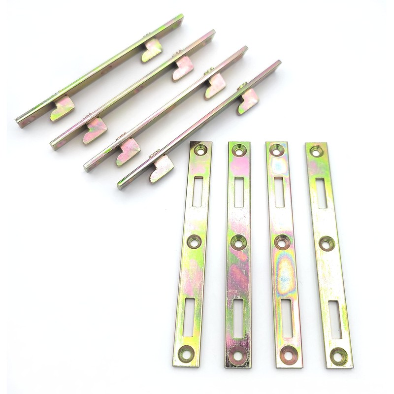 Metal Magery Bed Rail Fasteners 6" Set of 4 Bed