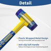 KAIHAOWIN Ø30mm ゴムハンマー プラスチックハンマー コンビネーションハンマー 2WAYハンマー 滑り止め パイプ柄 修復 工具