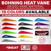 Bohning Heat Vane, Low Profile Hunting Vane, 2.5" 36pk, Silver