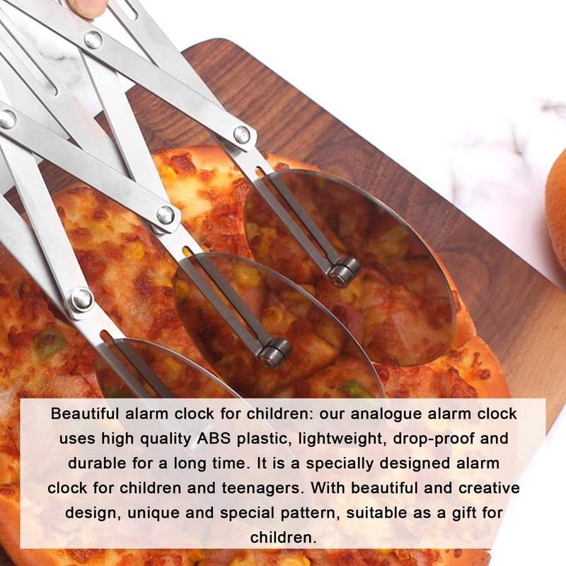Dough Cutter with 5 Wheels, 5 Wheel Pizza Cutter, Multi-Round
