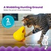 Catstages Mousin' Around Wobble Wedge, Plush Catnip Blend Cat Toy