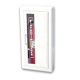 Vertical Vinyl Self adhesive Fire Extinguisher Cabinets Glass White decal 2" x 18" bulk pack of 30
