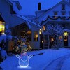 Funny Snowman Light Durable Metal Bright Light Decorative Stylish Snowman