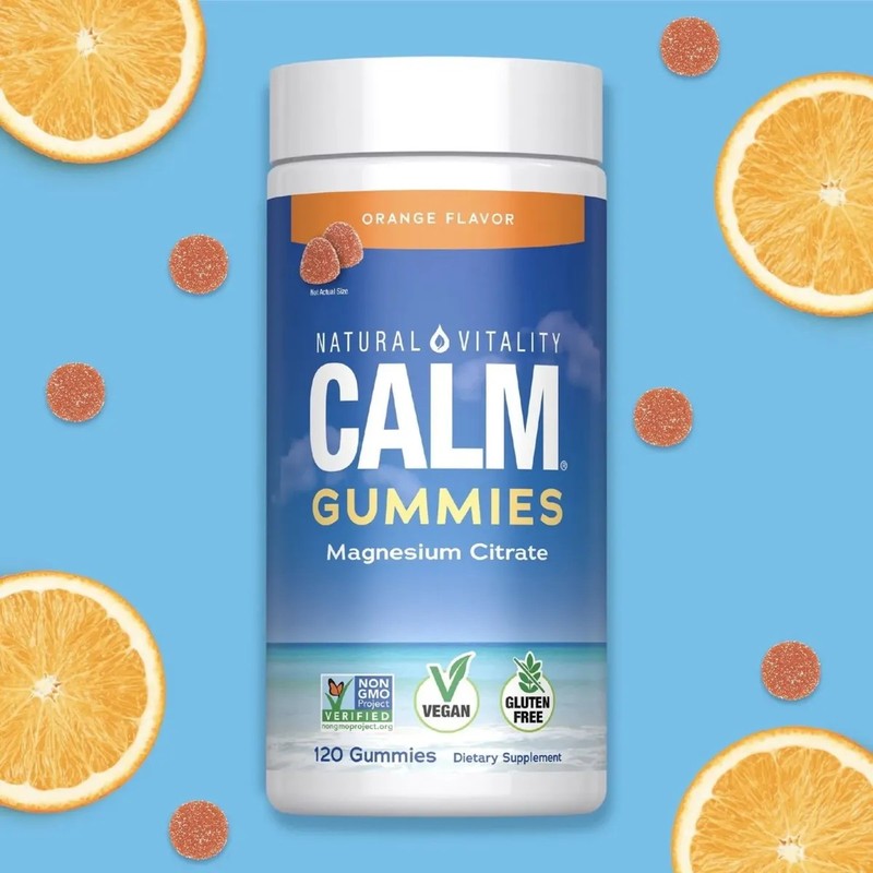 Citrato De Magnesio Calm 120 Gomitas Natural Vitality