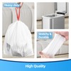 KUK 1.6 Gallon Drawstring Trash Bags - 60 Count White