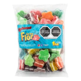 Bolsa 1 Kg Gomita Guimori Flor Azucarada Sabores Frutales