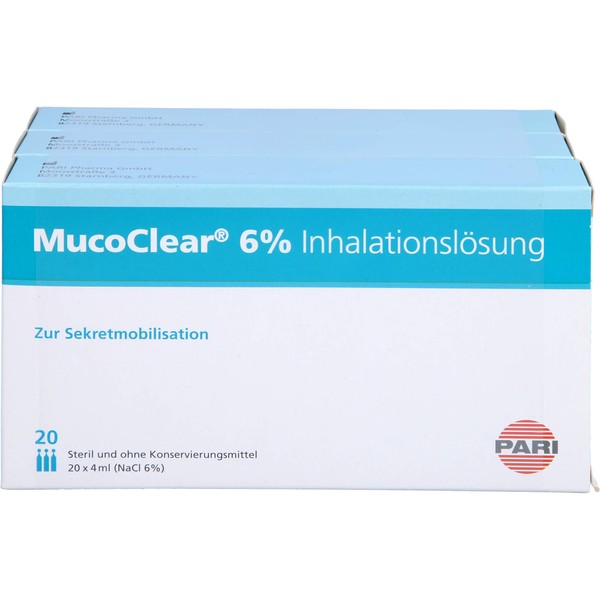 MucoClear 6 % NaCl Inhalationslösung, 20 pcs. Ampoules