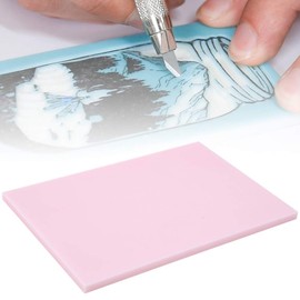 Redness Soft Rubber Stamp Rubber Plate for DIY Craft Project, Stamp Block Speedball, Thin Carving Tools, Linoleum Blocks for Printing Making, Stamp Carving Blocks