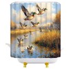 YOZSLGU Hunting Flying Wild Ducks Shower Curtain Wild Animals Rustic