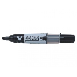 Pilot Begreen Recycled V Board Master Whiteboard Marker Chisel 2.2 - 5.2 mm Tip - Black, Box of 10