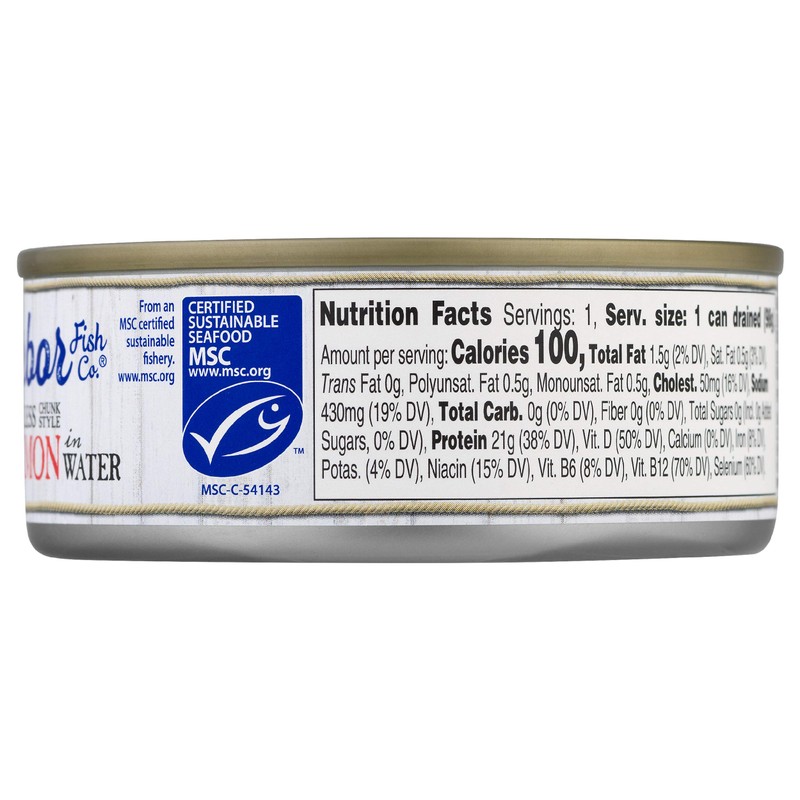 Blue Harbor Fish Co. Wild Pink Salmon in Water with
