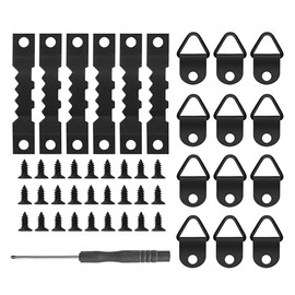 POFET 251pcs Wall Picture Frame Hooks Metal Picture Hanging Hangers for Home Office Picture Hanging Picture Frame Hanging Kit Sawtooth Picture Hangers D Ring Picture Hooks with Screws Set
