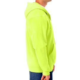 Jerzees -Men's NuBlend -Fleece -Sweatshirts & -Hoodies, Full Zip-Safety Green, Medium