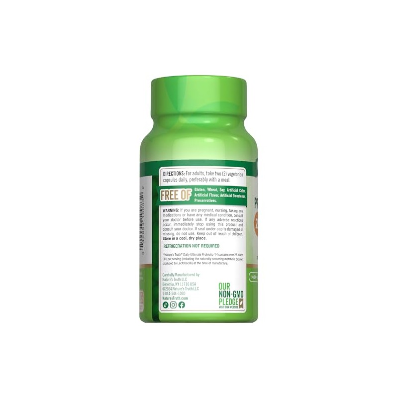 Natures Truth Ultimate Probiotic 10-25 Billion Capsules, 60 Count by