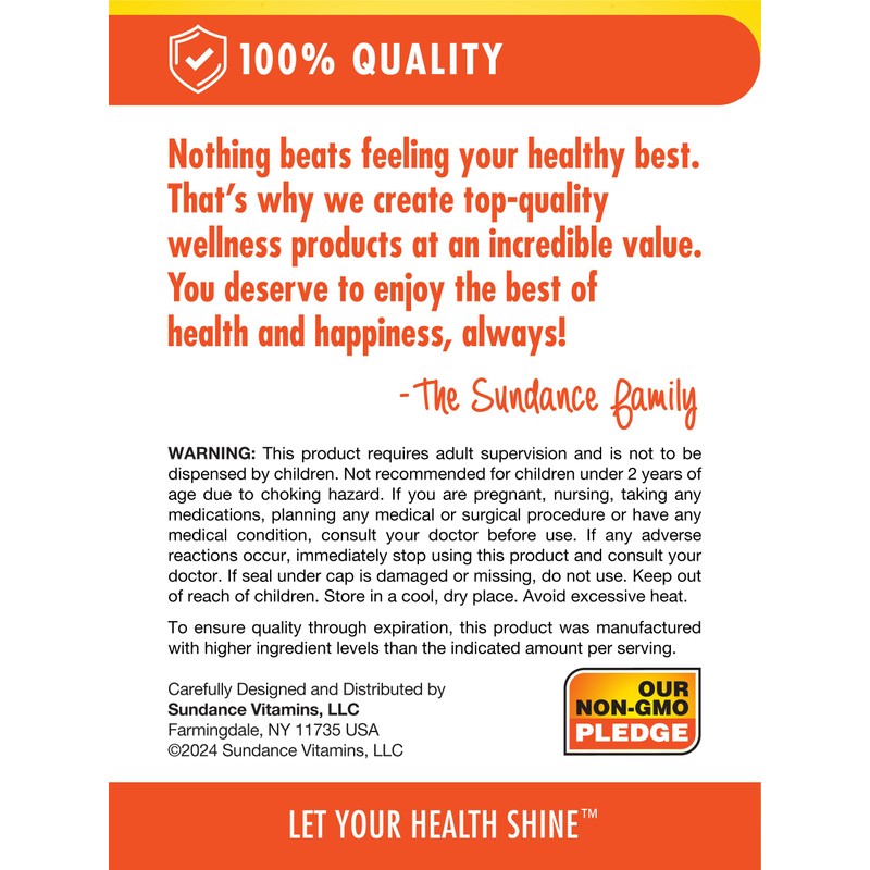 Sundance Vitamin C 500mg with Bioflavonoids and Rose HIPS |