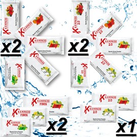 Krampade Electrolytes Powder Potassium Supplement - 2000 mg K+, >2X More Than Coconut Water | Cramp Relief and Prevention | Hydration Powder Packets