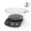 Salter 1074 BKDR Electronic Digital Kitchen Scale, Max 5 Kg,