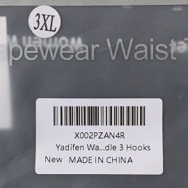 YADIFEN Women's Size 3XL Black Boned Breathable Body Shaping Waist Trainer NWT