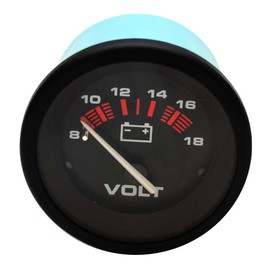 Teleflex Boat Volt Gauge 57901 | 8-18V Amega 2 Inch Black