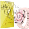 Compatible for Yoever Smartwatch Screen Protector, Lamshaw Full Coverage TPU