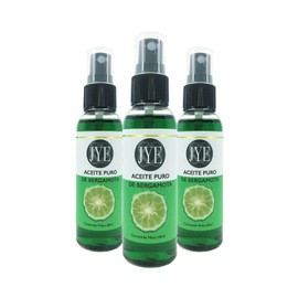 JYE Aceite de Bergamota Puro libre de químicos, Crecimiento de Cabello barba y bigote, hidrata y da brillo al instante 3 botellas de 60ml cada una