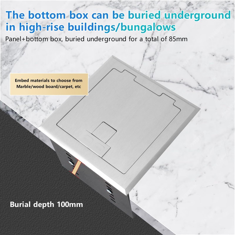 KYHSHJ Recessed Flat Hidden Socket Kit with 2 * 15A