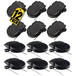 1InTheOffice Cubicle Clips, Black, 12/Pack (Black)