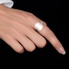 NicoWerk SRI323 Women's Silver Ring 925 Sterling Silver Subtle Oval