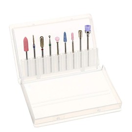 2 Set 9 PCS Nail Drill Bits Set Drill Brush Remove Gel Nail Bits Electric Nail Files Manicure Pedicure Drill Tool Professional Cuticle Polishing Bits