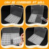 FIDWALL 56 Small Compartments + 16 Large Compartments, Transparent, 2