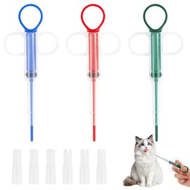 Feirdhoo Pack of 3 Pill Dispenser Cat and Dogs, Pill Assist Pet Cat, Pill Dispenser Cat Reusable Pet Pill Launcher, Pusher Tablet