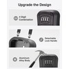Puroma Key Lock Box, Portable Combination Lockbox Wall-Mounted Key Storage