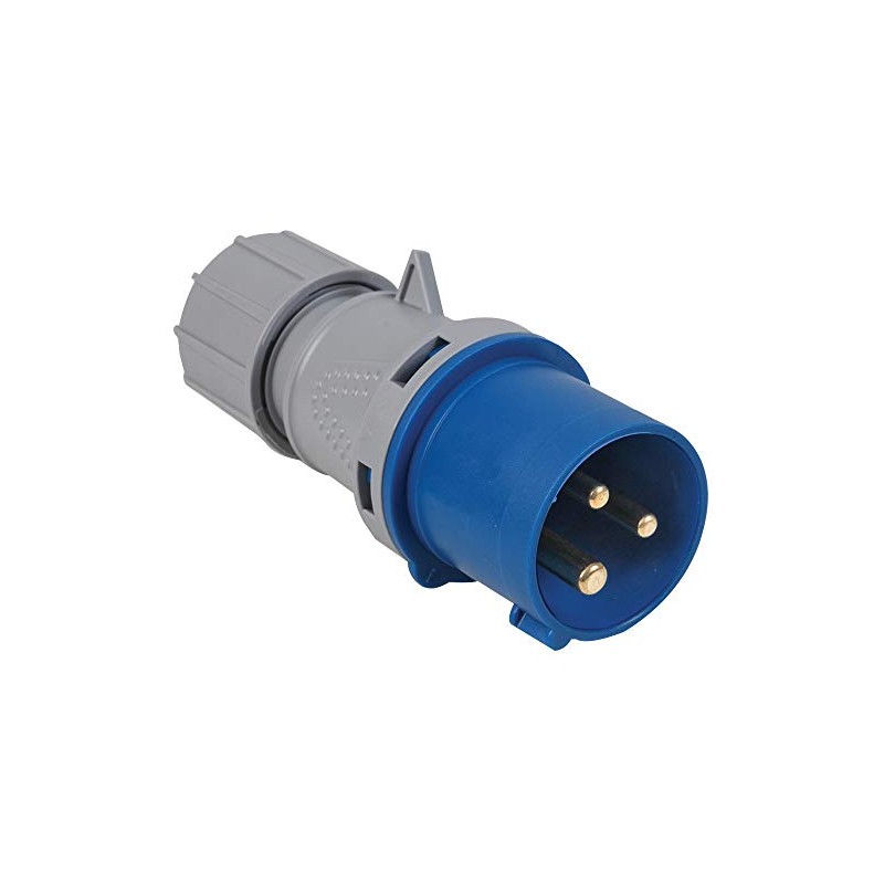 Plug 32A 240V 2P+E Blue, Electrical Mains Plugs/Sockets Industrial Connectors,