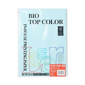 伊東屋 バイオトップカラー ミディアムブルー A4/120グラム 50Ｐ