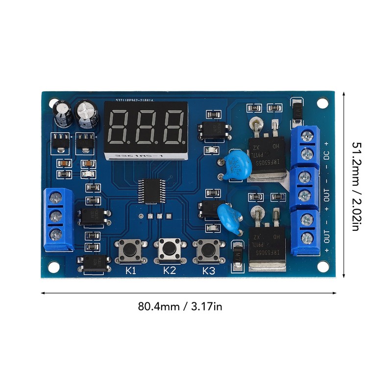 Programmable Delay Relay Module Dual Way Control Reverse Connection Protection