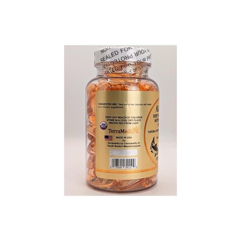 Omega 3 de salmón de Alaska 1000 mg 100 cápsulas