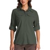 Womens Sun Protection Safari Shirts UPF 50+ UV Long Sleeve