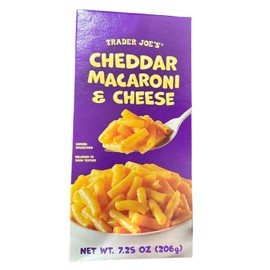 Trader Joe's Cheddar macaroni and cheese ~ PACK OF TWO ~ 7.25oz box
