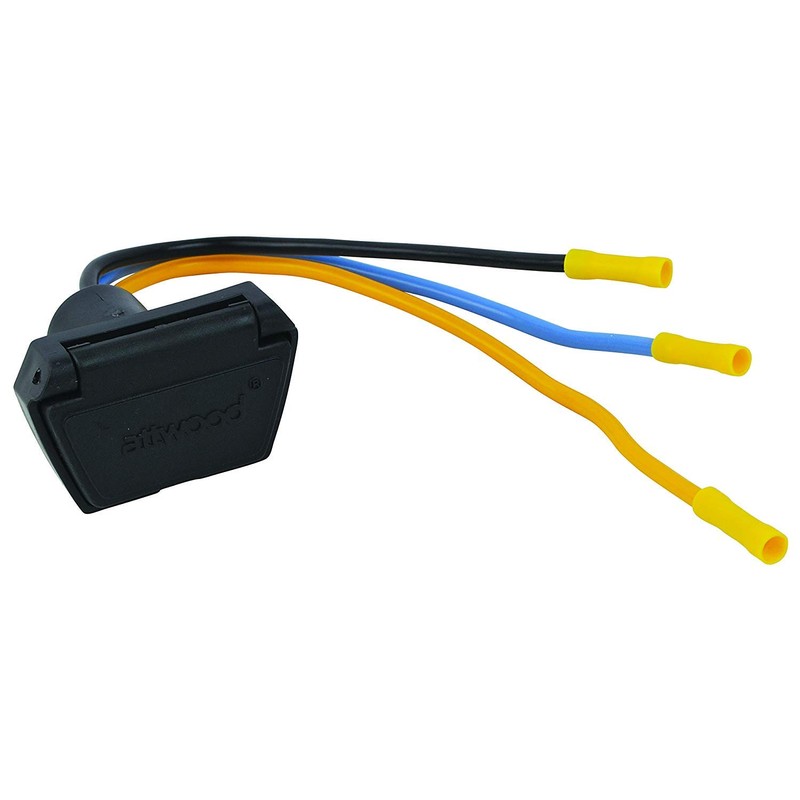 attwood 7622-7 3-Wire 12V/24V Trolling Motor Connector, 10 Gauge, Multiple,