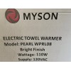 Myson Pearl Electric Towel Warmer 8 Bar 120v WPRL08 Chrome