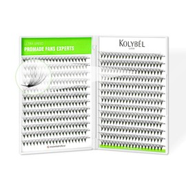 500 Premade Fans Eyelash Extensions 24D 0.05 Thickness 9mm Single Length Promade Lash Fans C Curl Premade Fans Pointed Thin Base Handmade Volume Premade Lash Extensions Fans(24D,0.05-C-9MM)