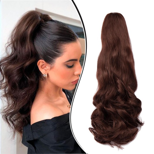 Dcbaboo Ponytail Extension Curly 18inch Claw Clip in Ponytail Hair